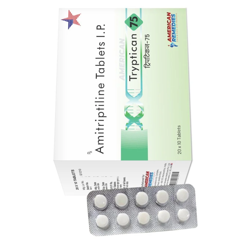 75 mg Tryptican 75 Amitriptiline I.P. Tablets