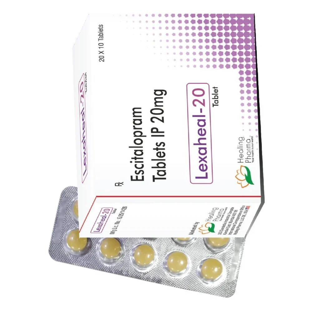20 mg Lexaheal-20 Escitalopram IP Tablets