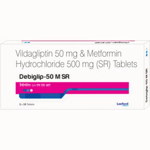 Debiglip-50 M SR Vildagliptin 50 mg & Metformin Hydrochloride 500 mg (SR) Tablets