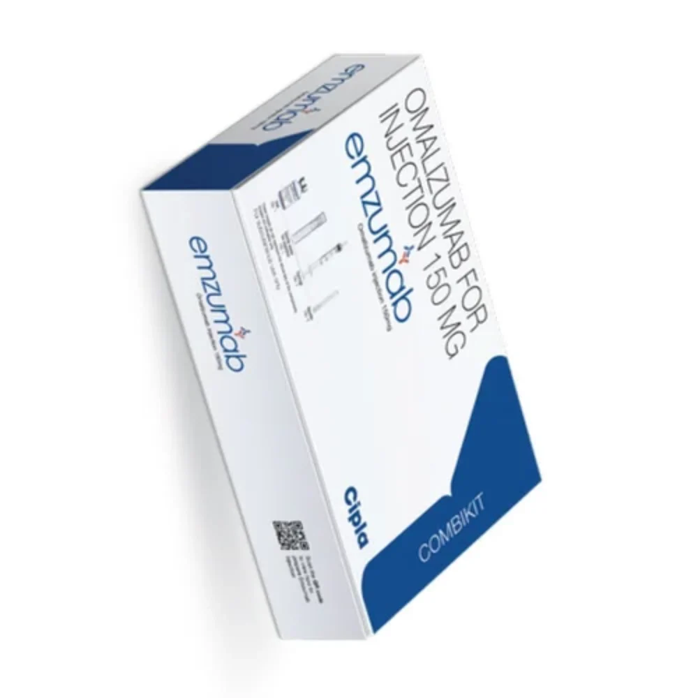 150 MG emzumab OMALIZUMAB FOR INJECTION
