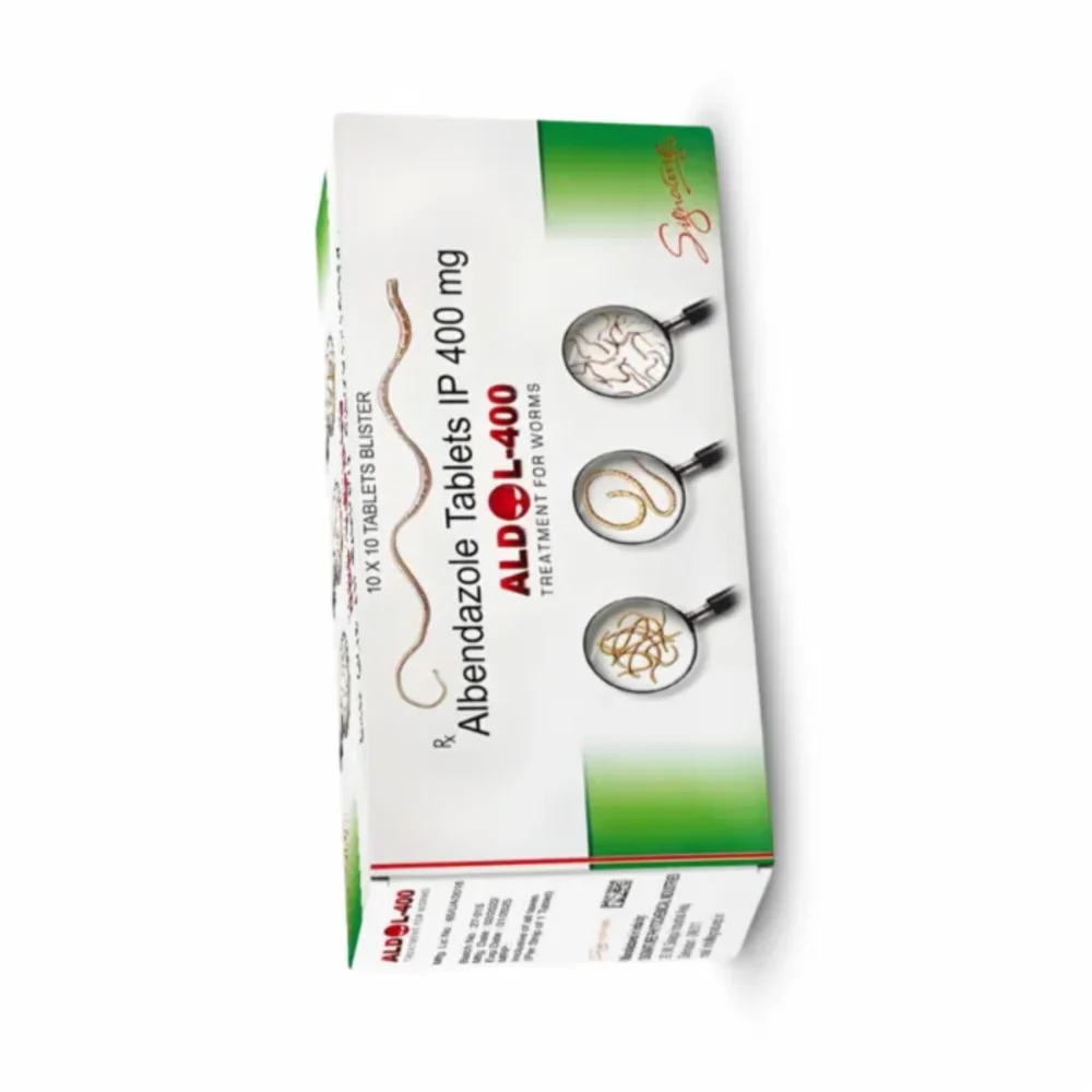 400 mg ALDOL-400 Albendazole IP Tablets
