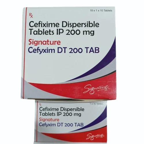 200 mg Cefyxim DT 200 Cefixiime Dispersible IP Tablets