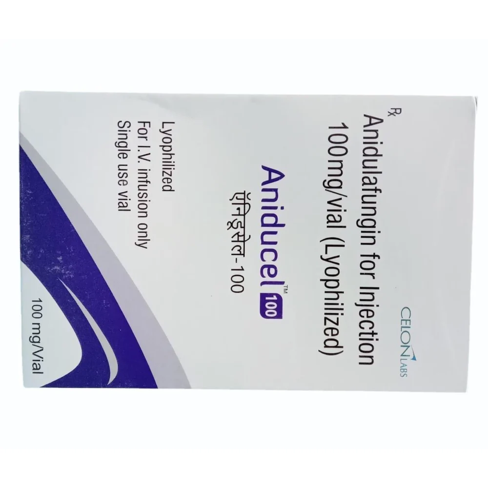 100 mg Aniducel 100 Anidulafungin for Injection (Lyophilized)