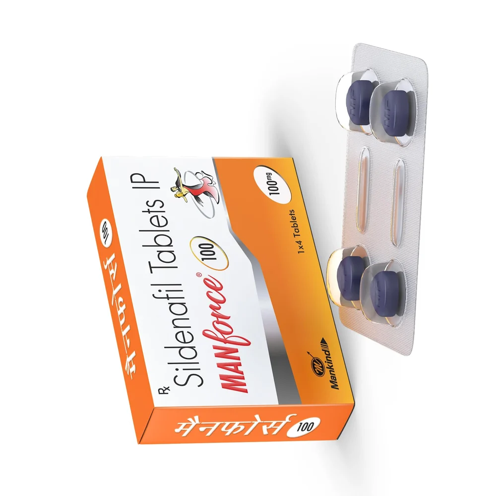 100 mg MANforce 100 Sildenafil IP Tablets