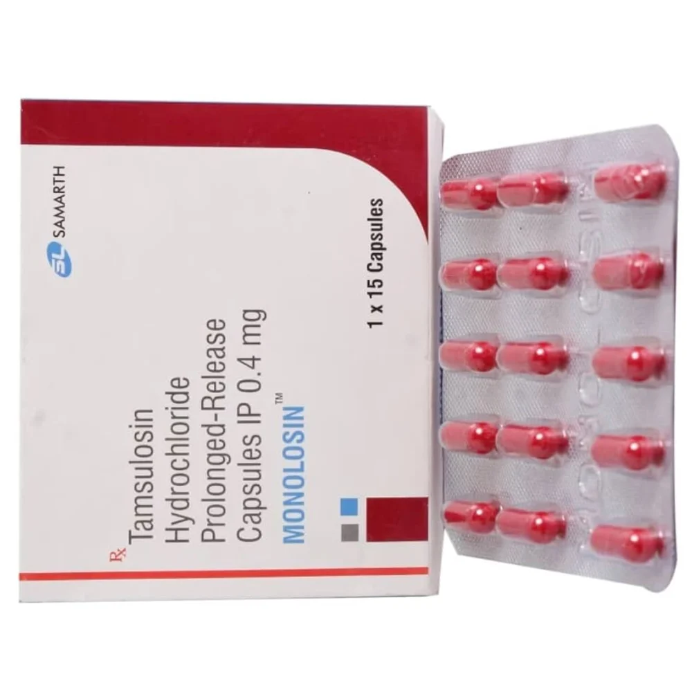 0.4 mg MONOLOSIN Tamsulosin Hydrochloride Prolonged-Release IP Capsules
