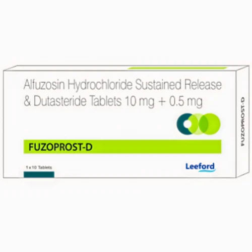 10 mg + 0.5 mg FUZOPROST-D Alfuzosin Hydrochloride Sustained Release & Dutasteride Tablets