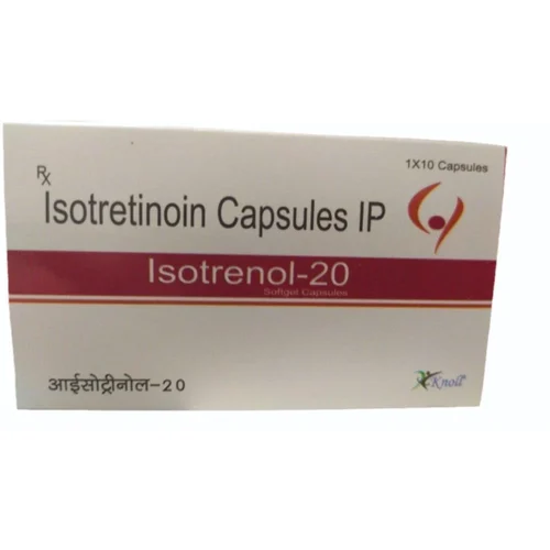 20 mg Isotrenol-20 Isotretinoin IP Capsules