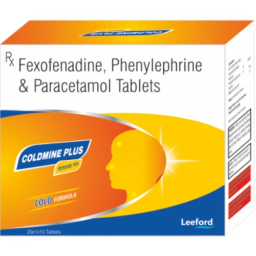 COLDMINE PLUS Fexofenadine, Phenylephrine Paracetamol Tablets