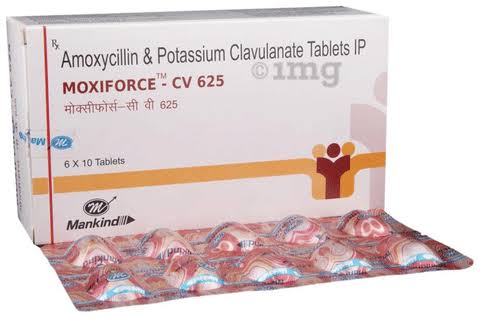 625 mg MOXIFORCE - CV 625 Amoxycillin & Potassium Clavulanate IP Tablets