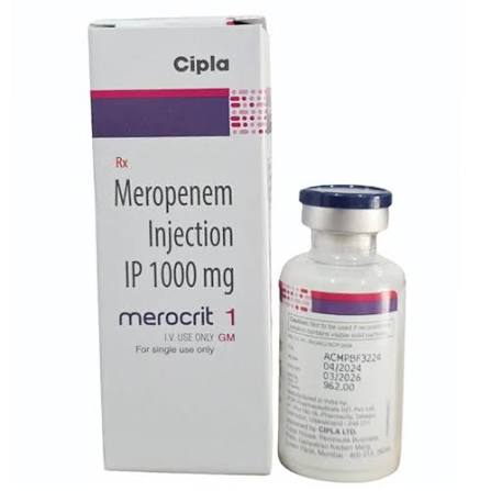 1000 mg merocrit 1 Meropenem IP Injection