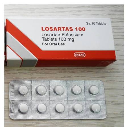 100 mg LOSARTAS 100 Losartan Potassium Tablets
