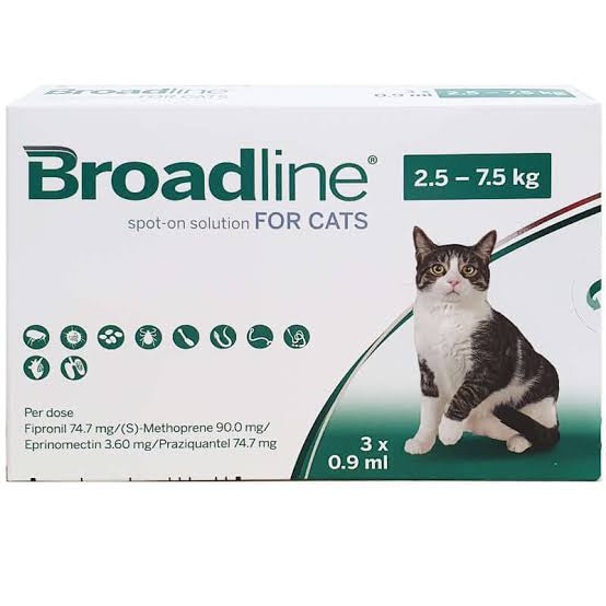 BROADLINE SPOT-ON 2.5-7.5KG 3X0.9ML