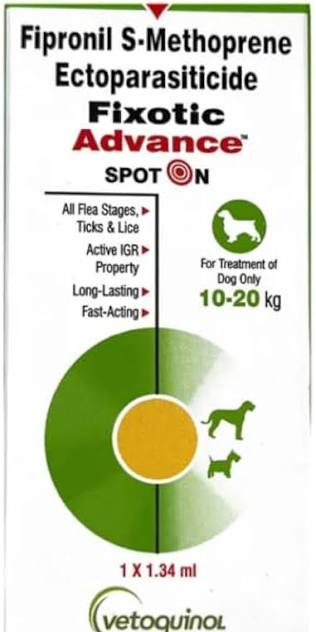 FIXOTIC ADVANCE 10-20KG VET. 1.34ML