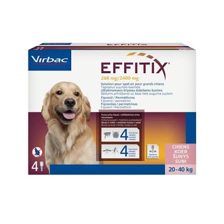 EFFITIX SPOT ON(L)20-40KG 4.4ML