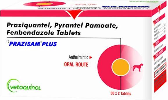 PRAZISAM PLUS TAB.VET. 2'S
