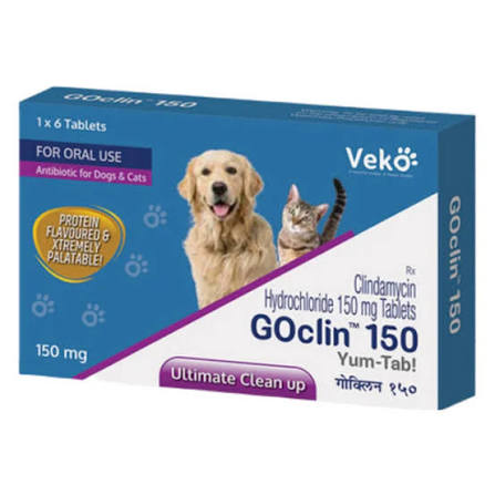 GOCLIN 150MG TAB.VET. 6'S